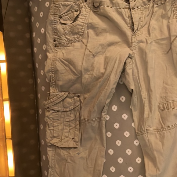 Bke casuals size 28 cargo pants in khaki - Picture 4 of 6